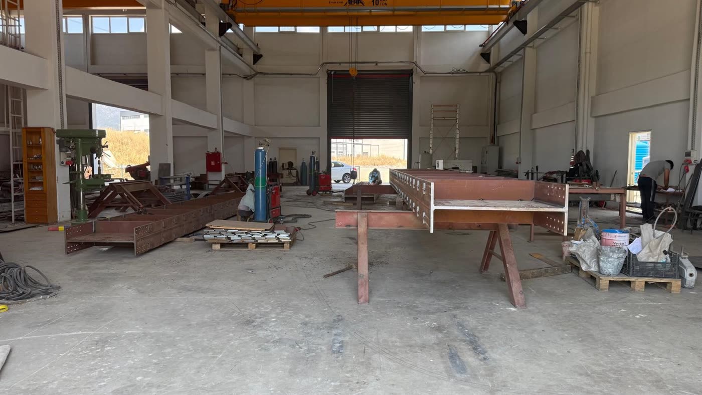 Lamelli torbalı filtre bina üstü yerleşim çelikleri imalatı