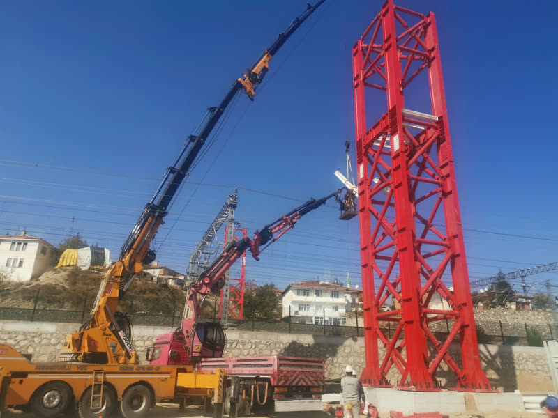 Ankara–Kırıkkale Hızlı Tren Hattı — Yaya Geçiş Köprüsü İmalat ve Montajı